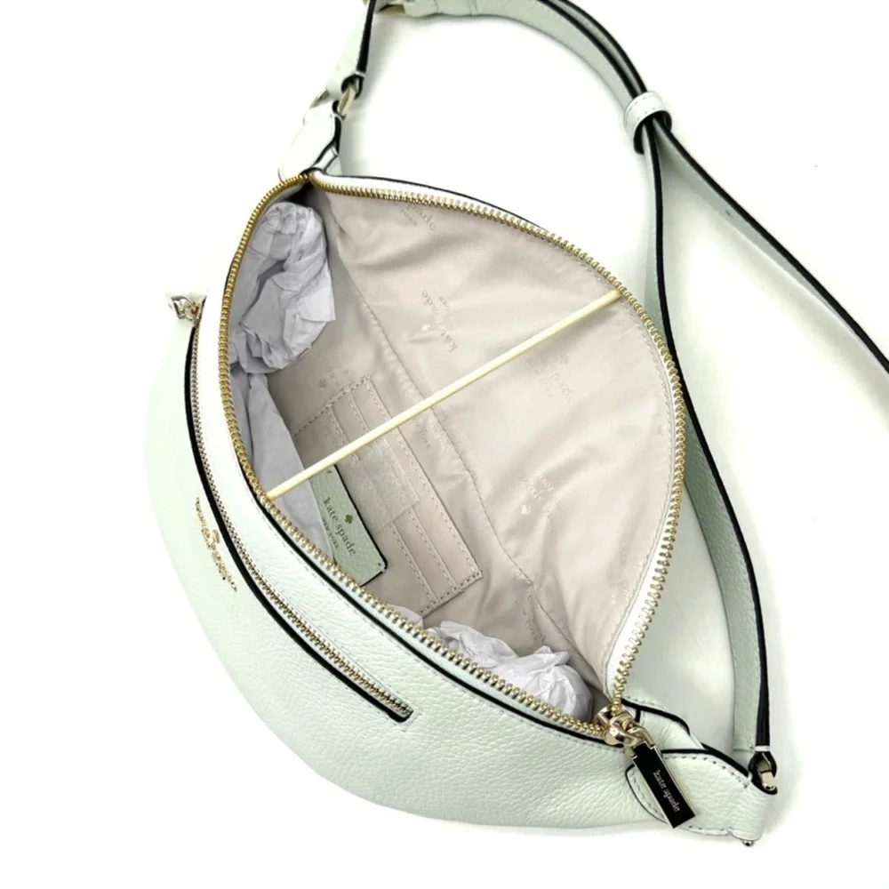 Kate Spade Leila Lime Sherbet Leather Belt Bag Lime Sherbet - Picture 7 of 9